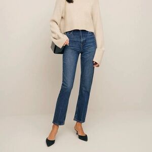 Reformation Liz Ultra High Rise Straight Jeans
